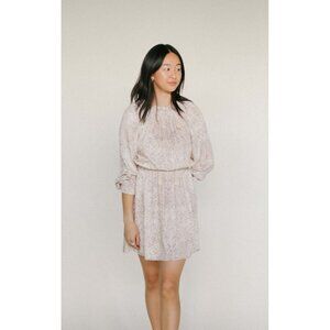 Bella Dahl Womens Smocked Snake Print Dress Size Small‎